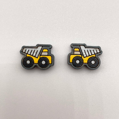 Heavy Equipment Vehicle Stud Earrings