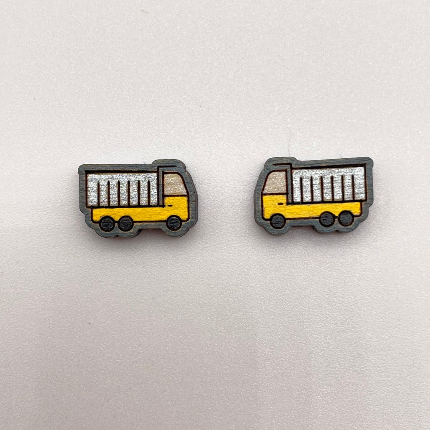 Heavy Equipment Vehicle Stud Earrings