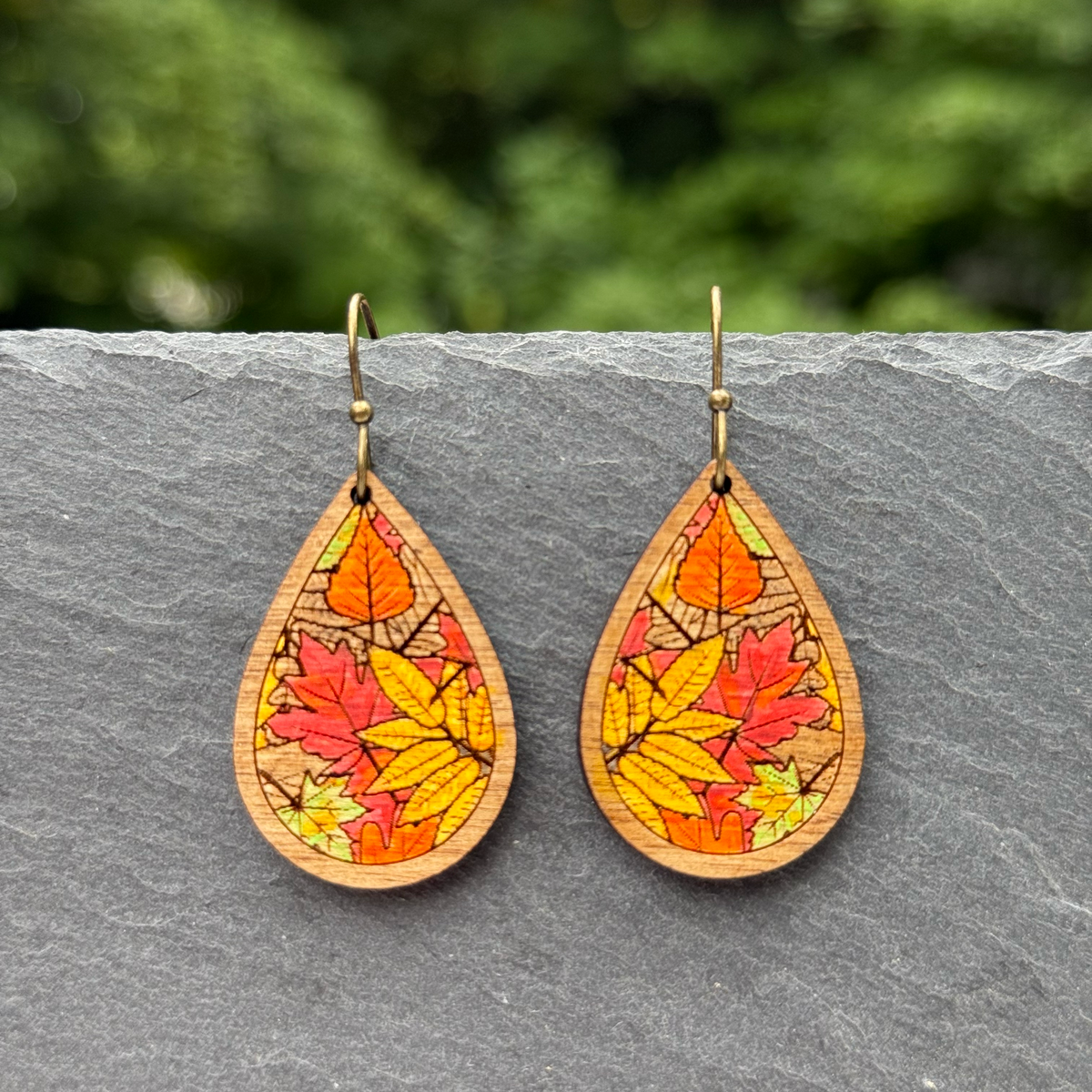 Fall Leaves Drop Dangle Earrings