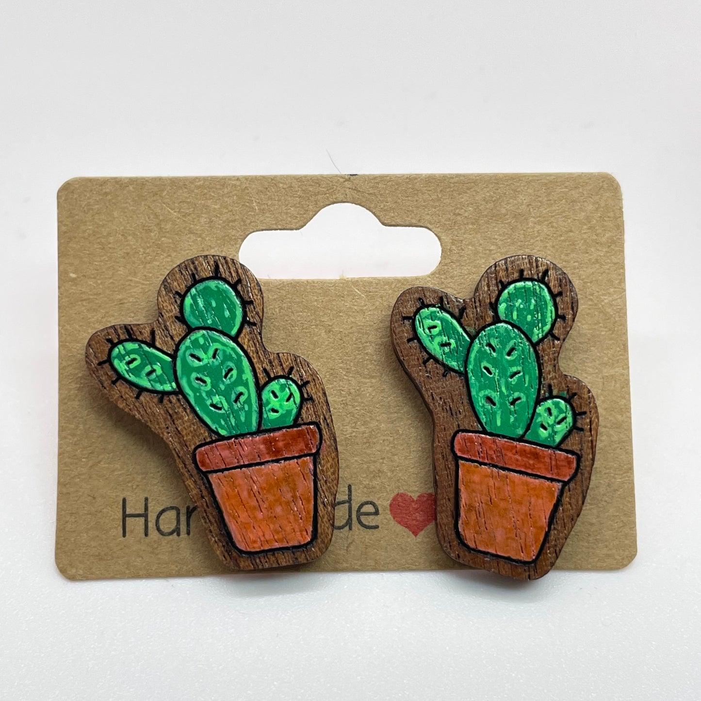 Cactus LARGE Stud Earrings