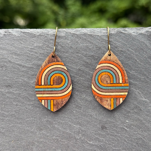 Retro Loop Drop Dangle Earrings