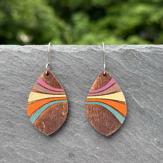 Retro Blast Drop Dangle Earrings