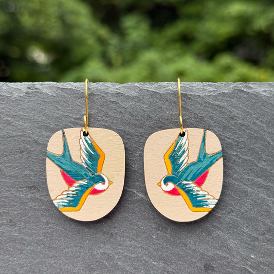 Bird Drop Dangle Earrings