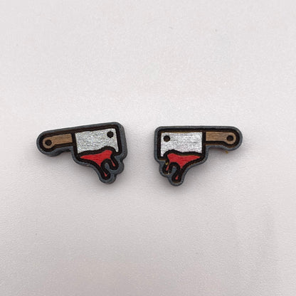 Bloody Knife Stud Earrings