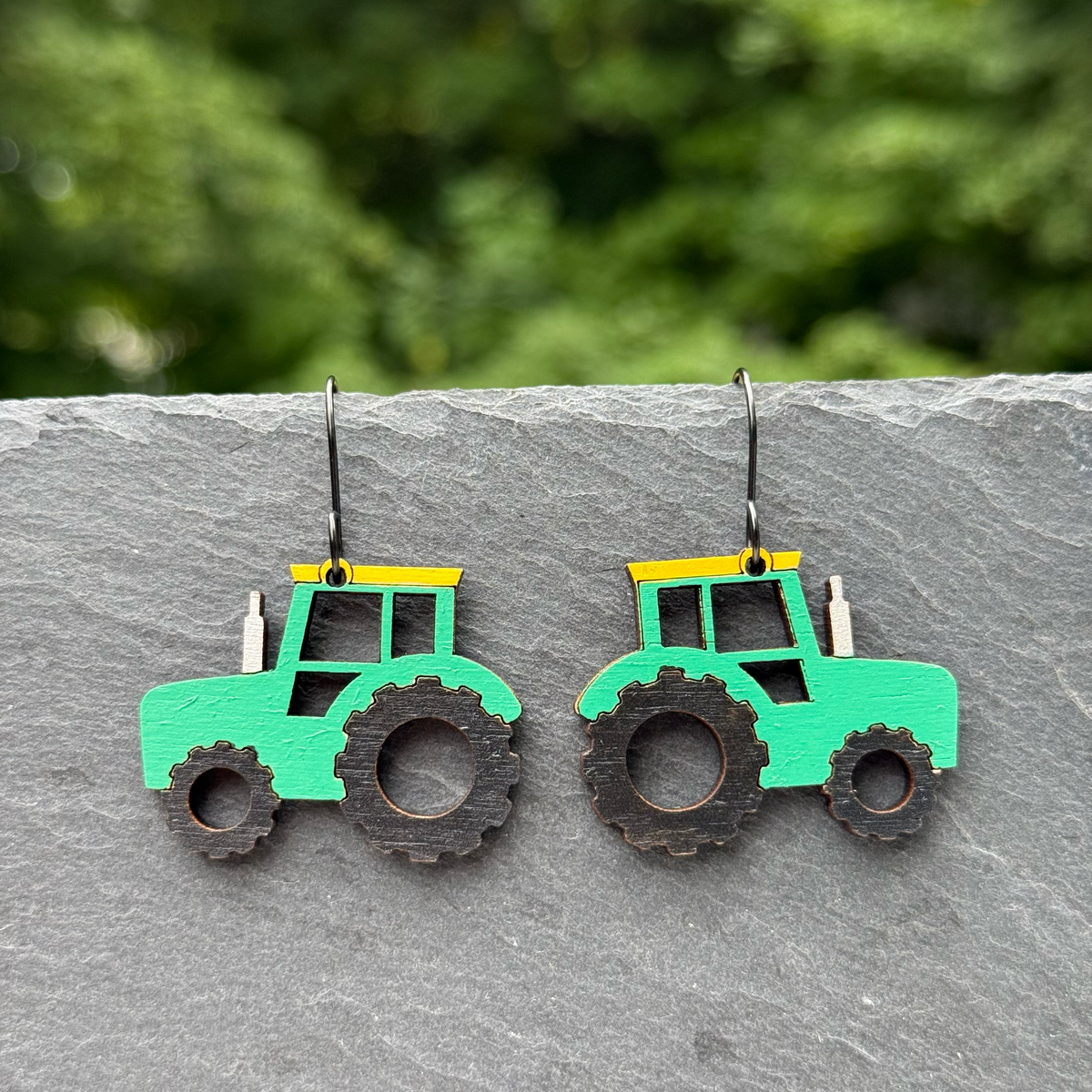Tractor Drop Dangle Earrings