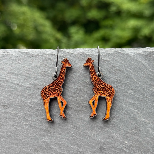 Giraffe Drop Dangle Earrings