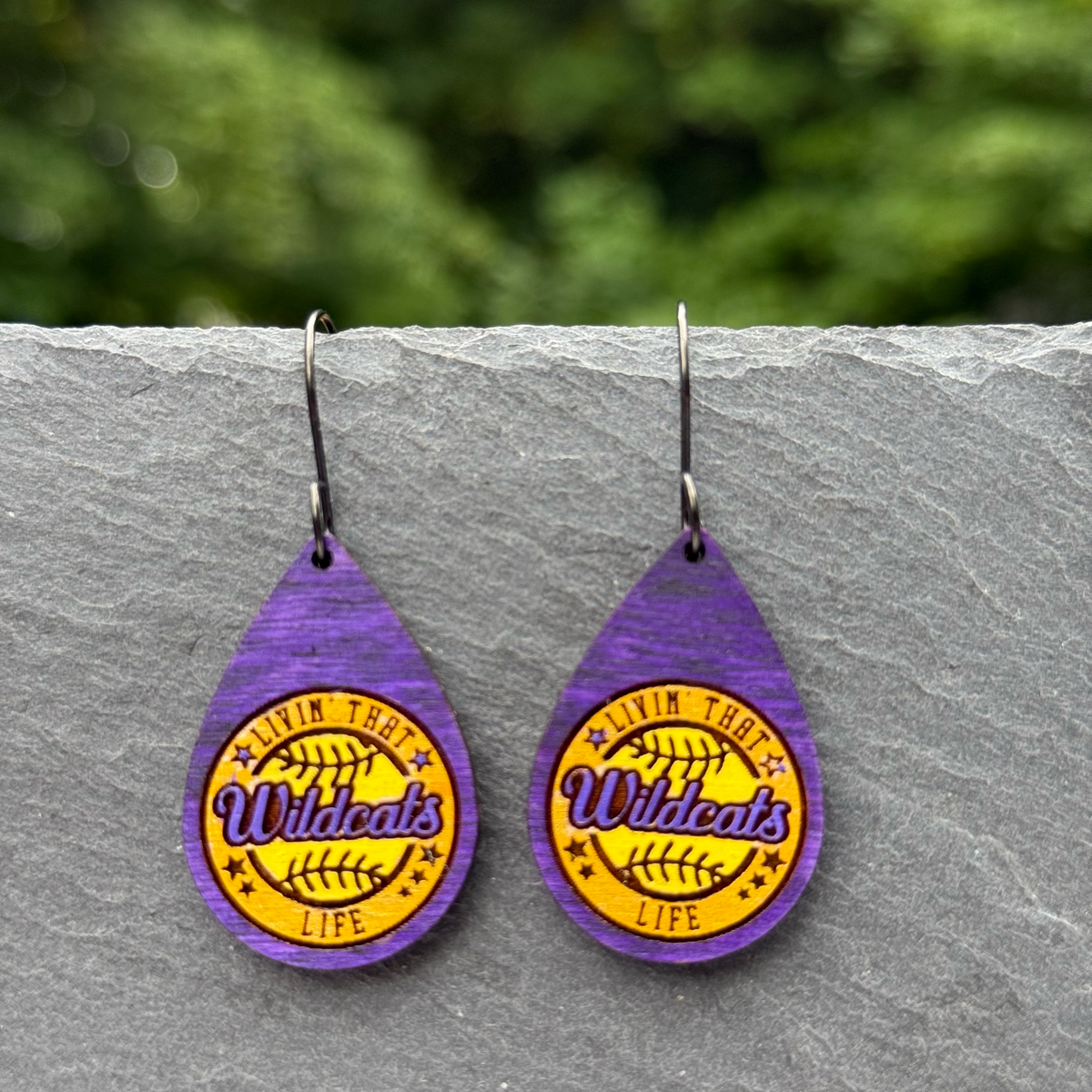 Livin' that ...  (softball) Life Drop Dangle Earrings