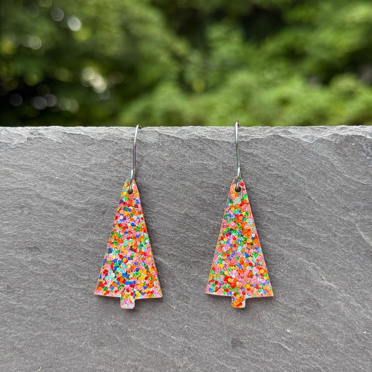 Tree Acrylic Drop Dangle Earrings