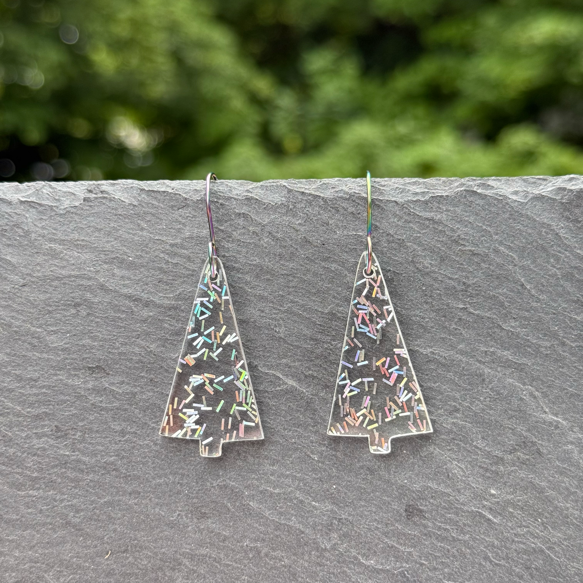 Tree Acrylic Drop Dangle Earrings