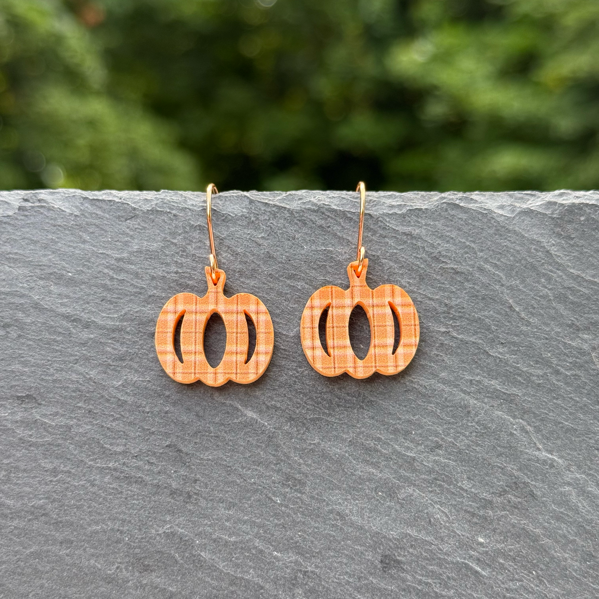 Acrylic Pumpkin Drop Dangle Earrings