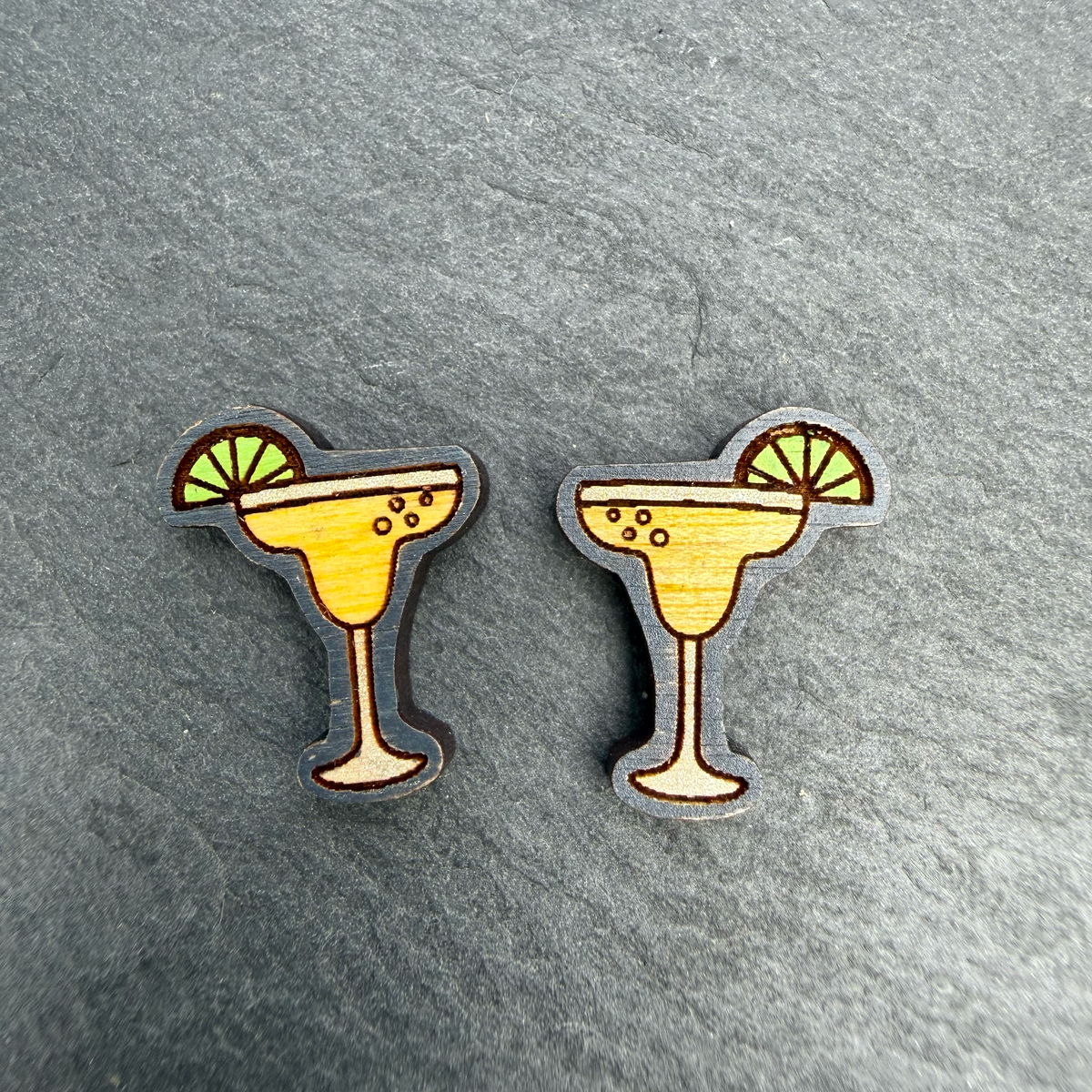 Cocktail Drink Stud Earrings