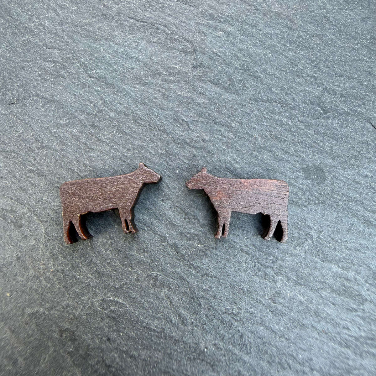 Full Body Cow (no outline) Stud Earrings