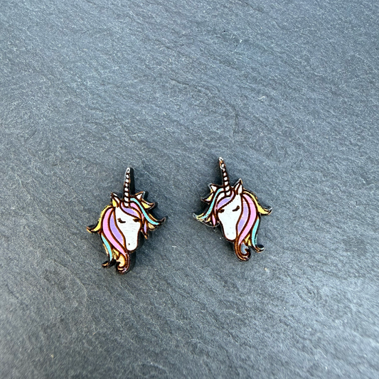 Unicorn Stud Earrings