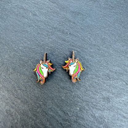 Unicorn Stud Earrings