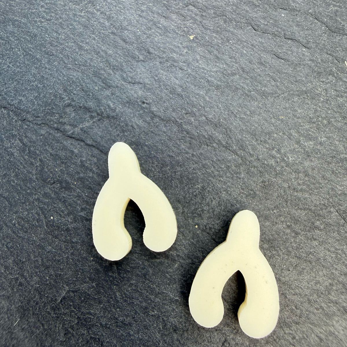 Wishbone Acrylic Stud Earrings