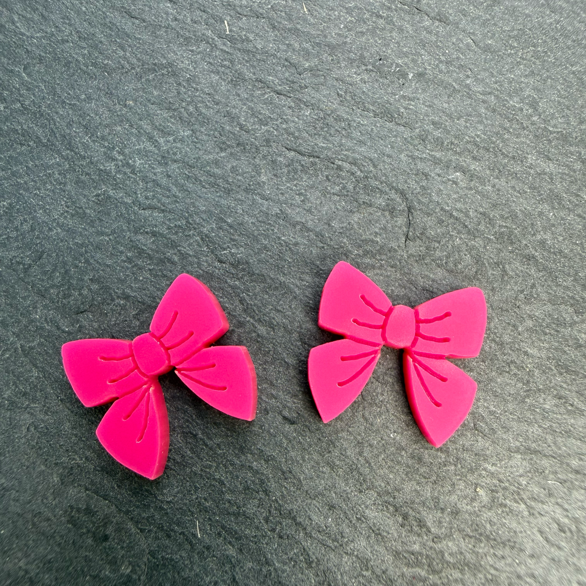 Bow Acrylic Stud Earrings