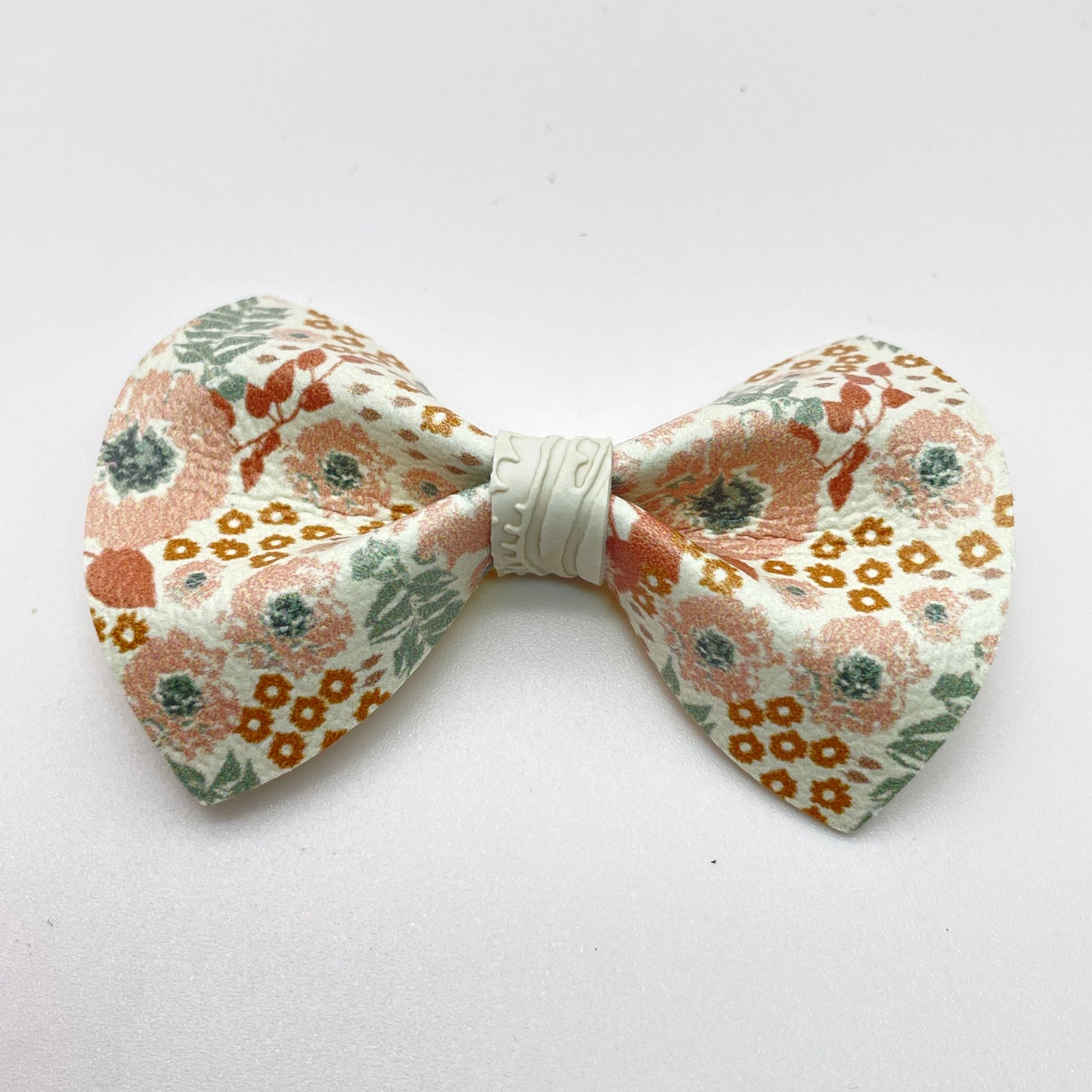 Muted Mums Over-the-Collar Pet Bow