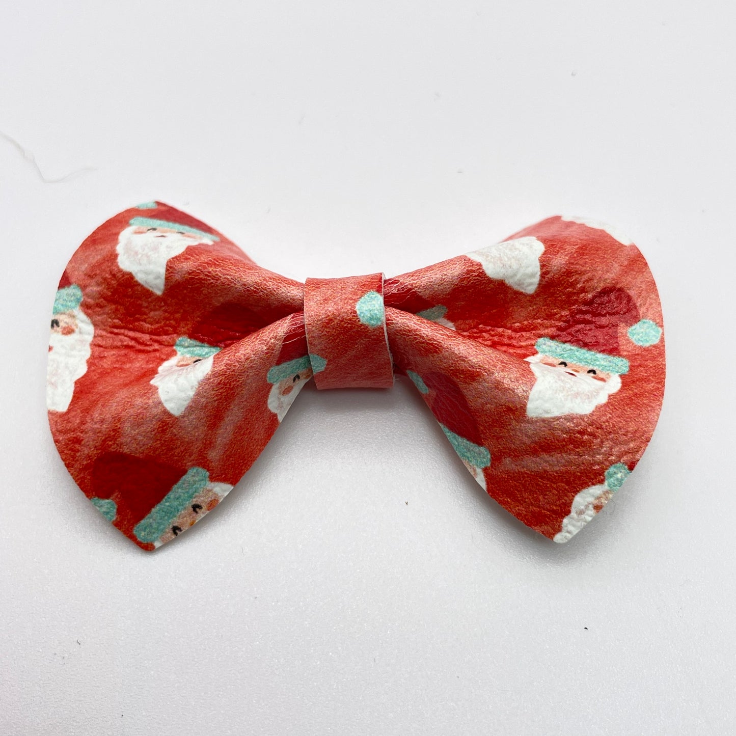 Soft Red Santa Toss Over-the-Collar Pet Bow