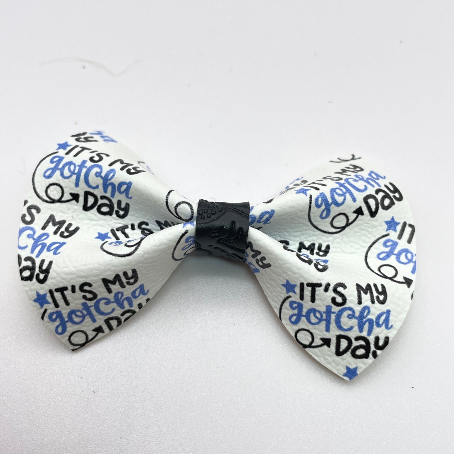 Gotcha Day Blue Over-the-Collar Pet Bow