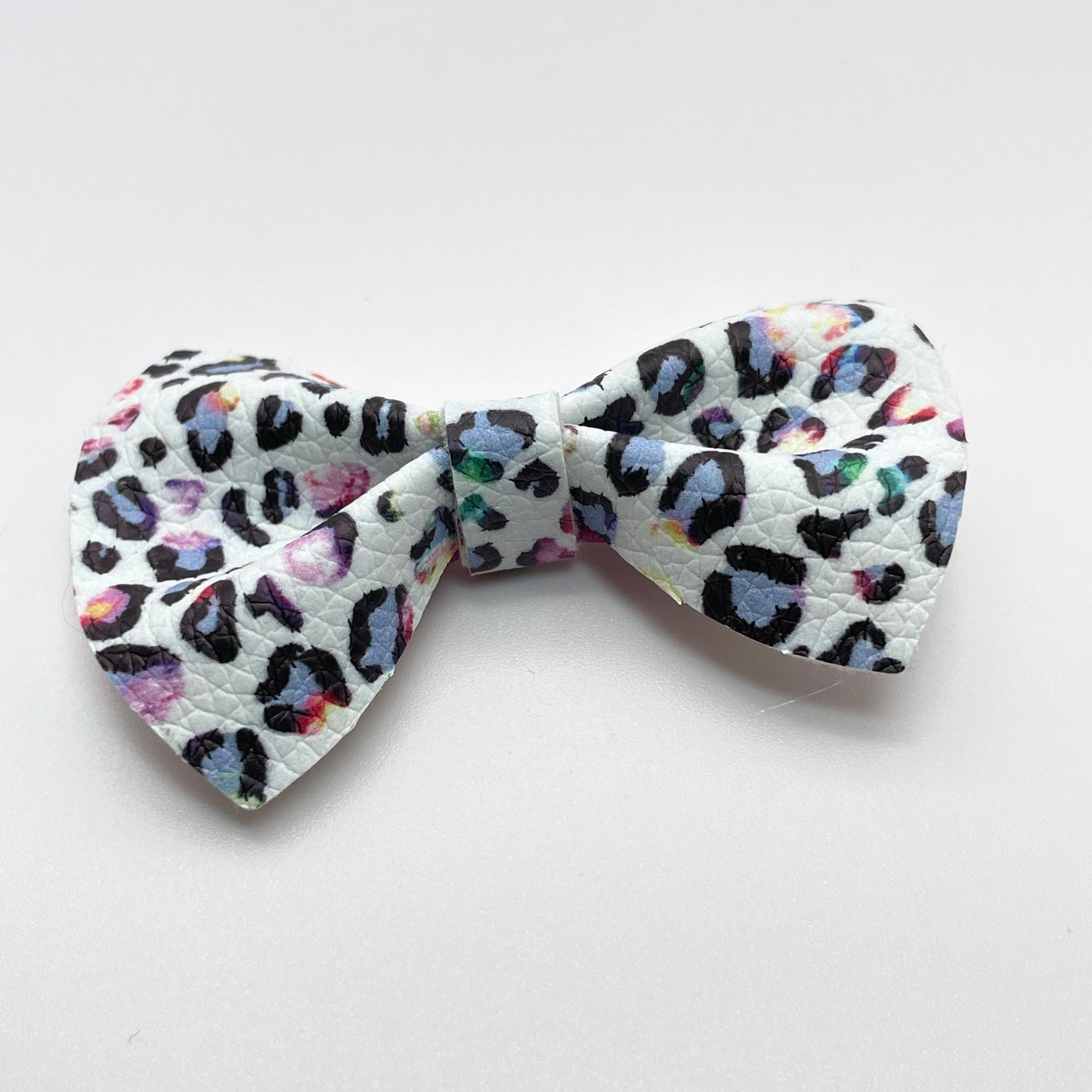 Pastel Leopard Over-the-Collar Pet Bow