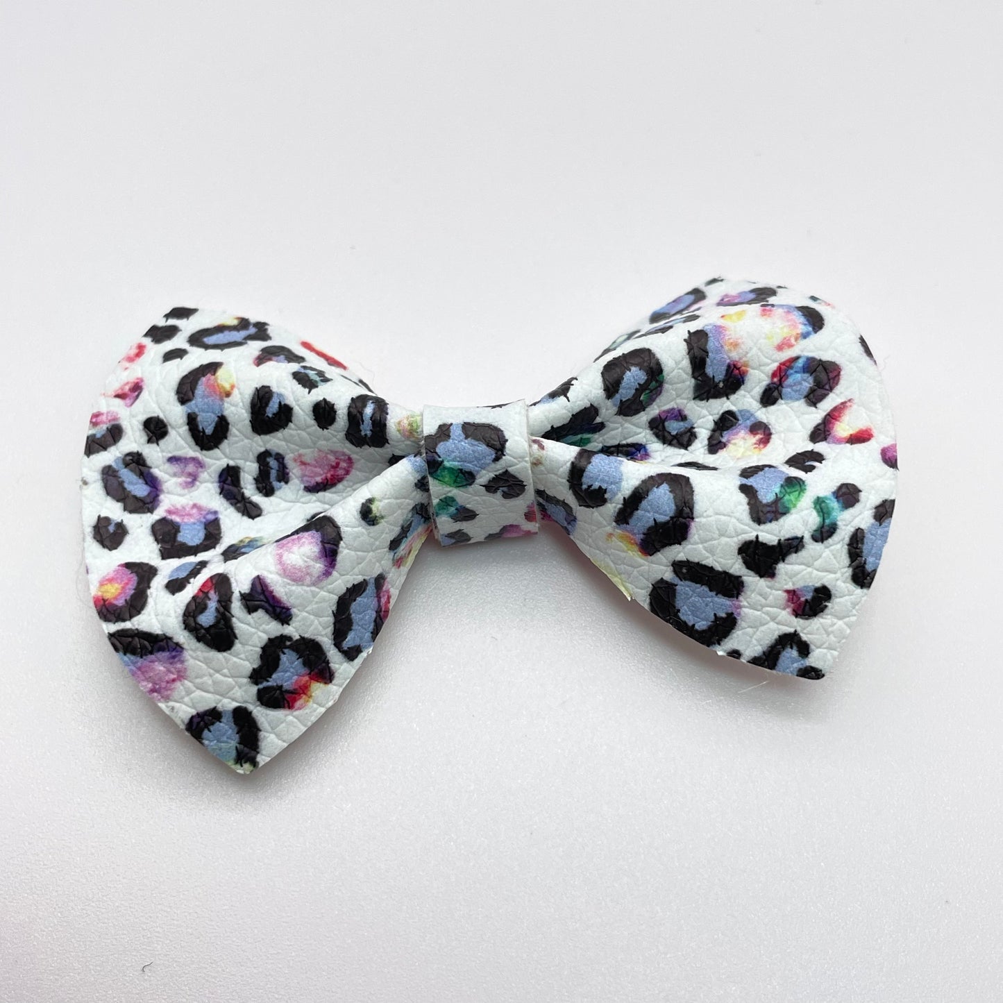 Pastel Leopard Over-the-Collar Pet Bow