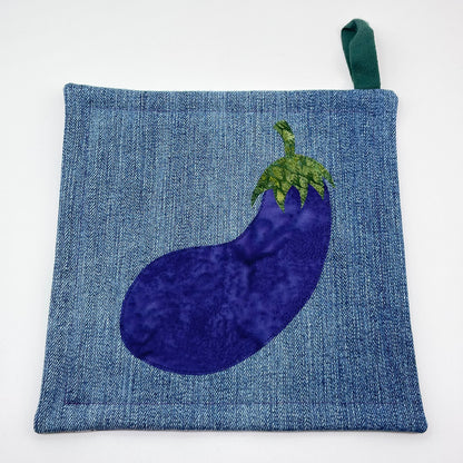 Eggplant Pot Holder