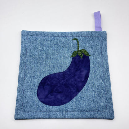 Eggplant Pot Holder