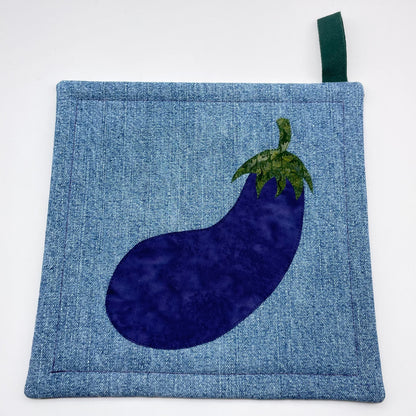 Eggplant Pot Holder