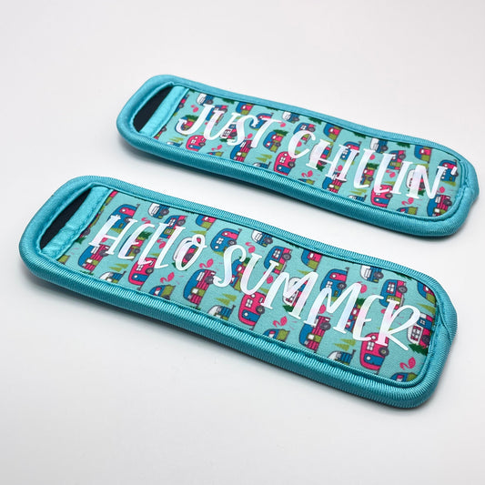 Turquoise Campers Freezie Pop Holder