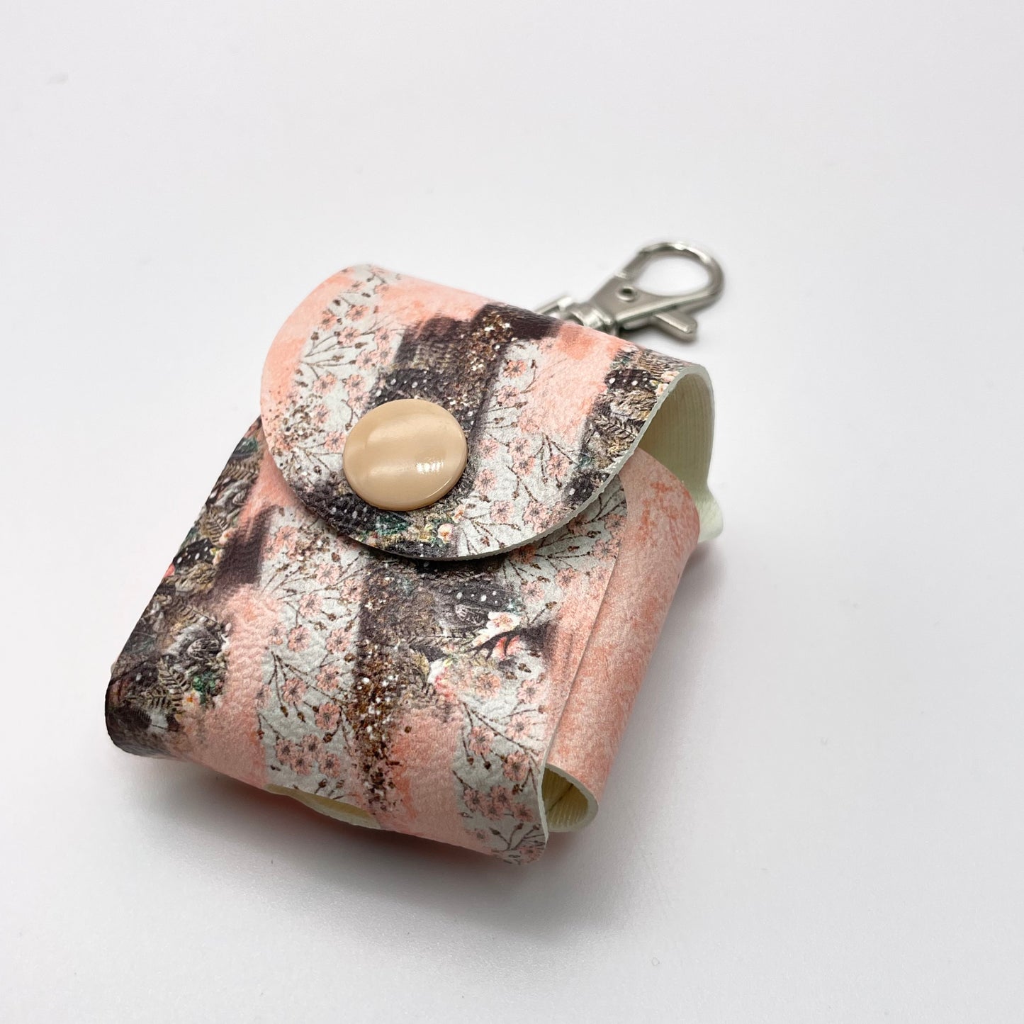 Peach Blossoms Brushstroke 1st Gen AirPod Keychain