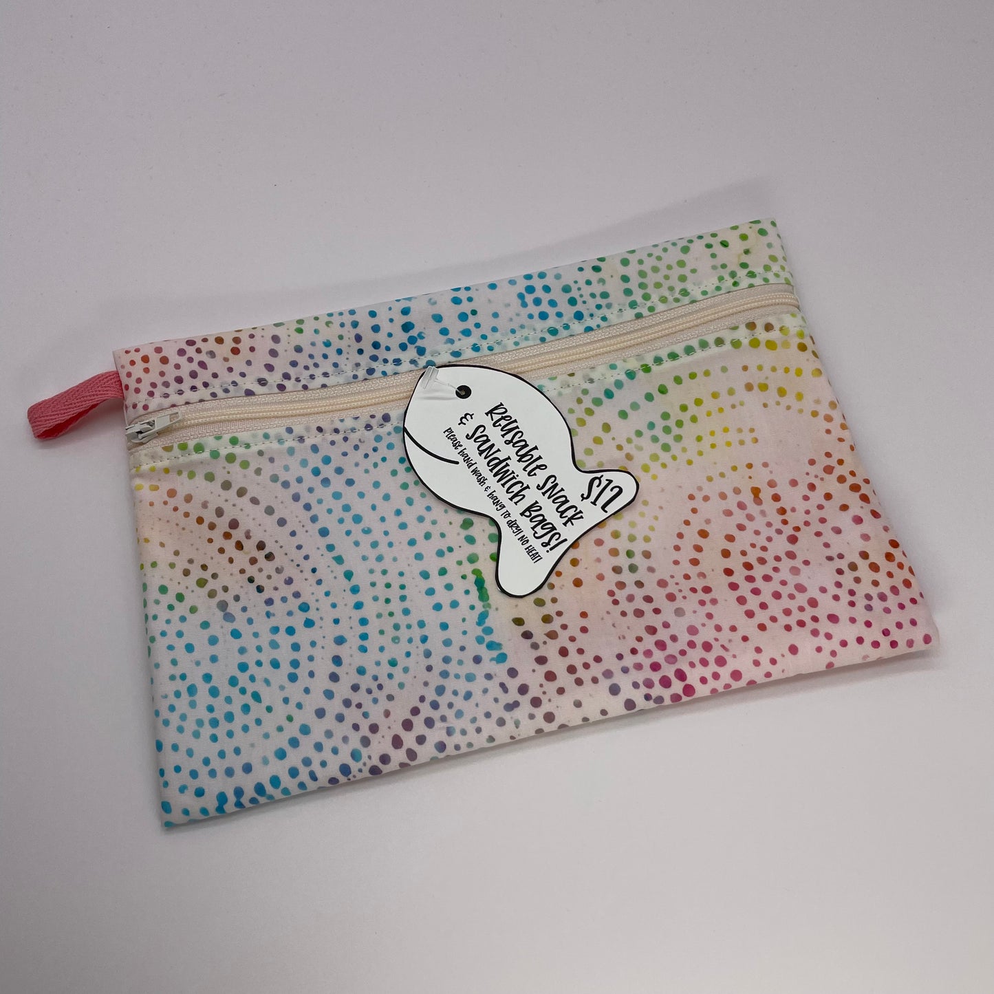 Pastel Dots Reusable Snack Bag