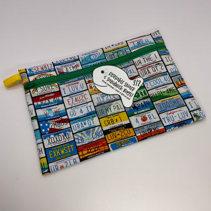 License Plates Reusable Snack Bag