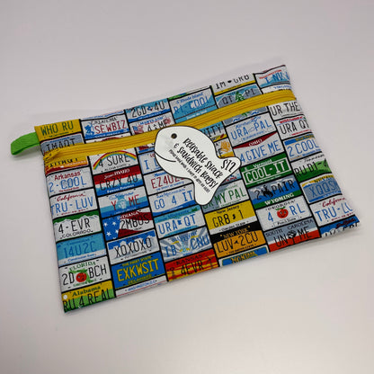 License Plates Reusable Snack Bag