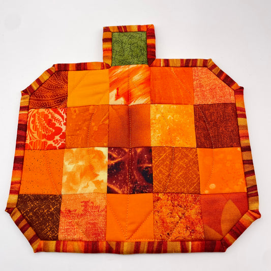 Pumpkin Shaped Pot Holder