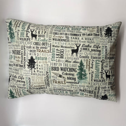 Outdoor Inspiration Travel Pillow Case