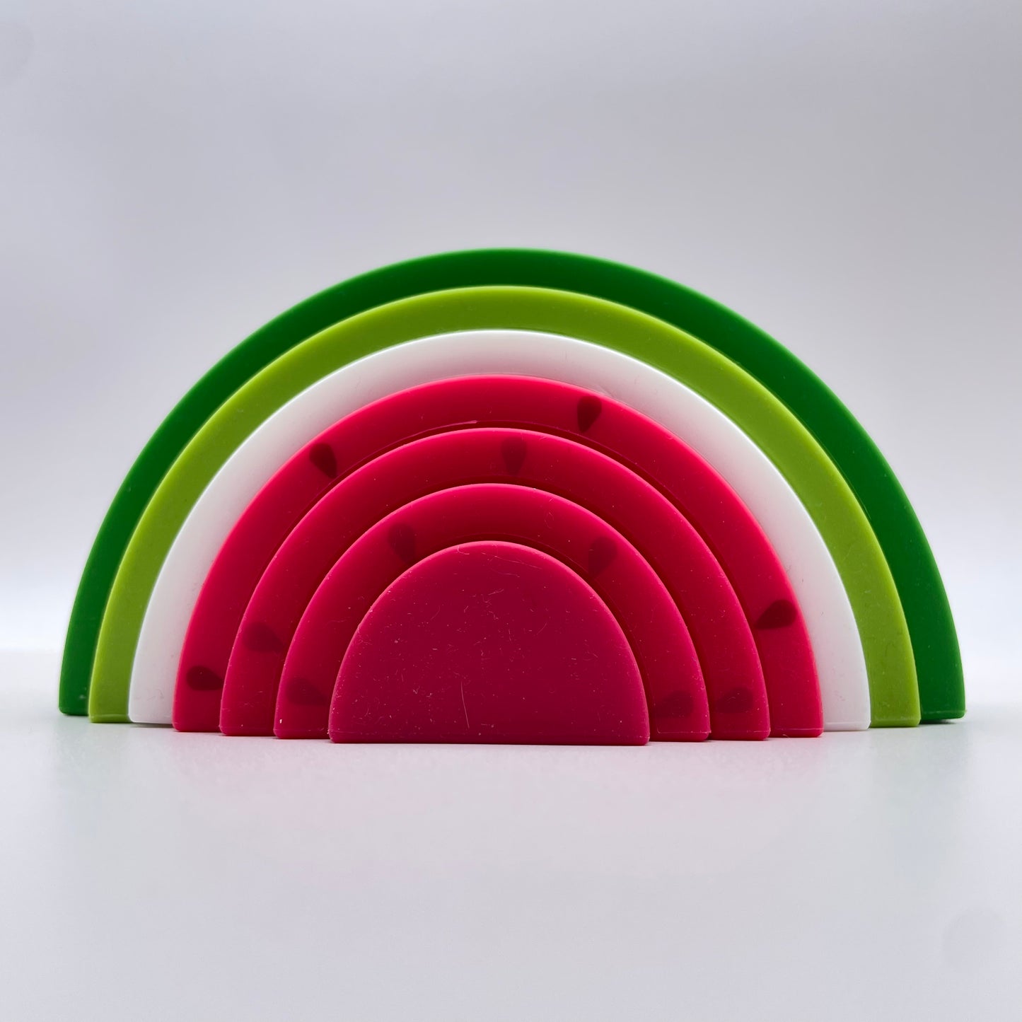 Silicone Rainbow Baby Stacker Toy