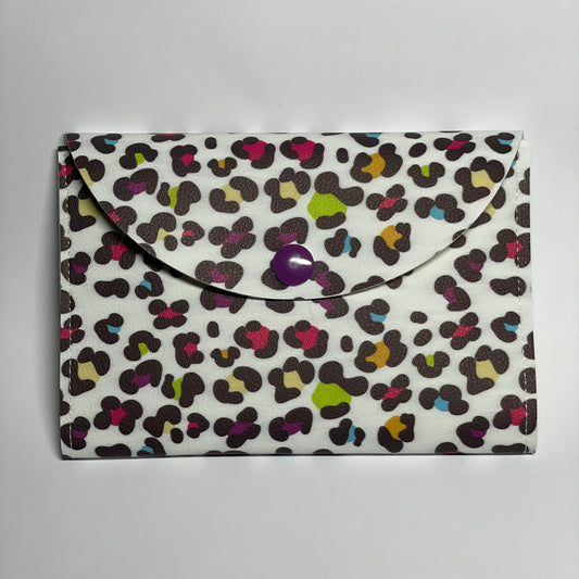 Large Neon Leopard Passport Cover