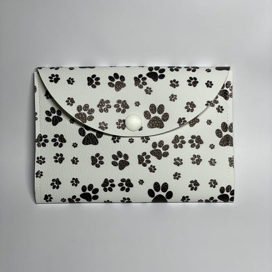 Black & White Paw Print Passport Cover