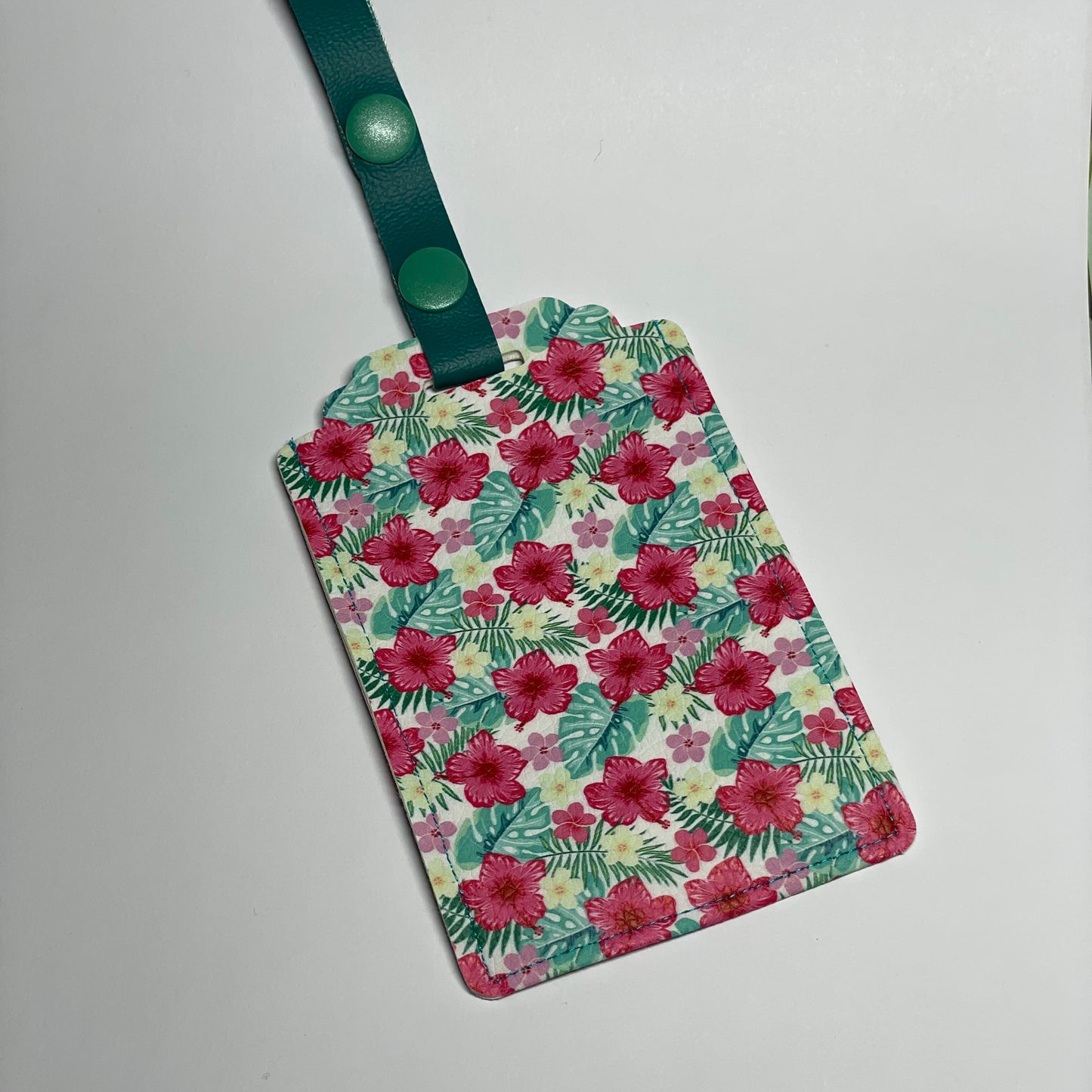 Pink Hawaiian Luggage Tag