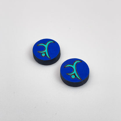 Laketown Gymnastics Circle Stud Earrings