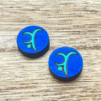 Laketown Gymnastics Circle Stud Earrings