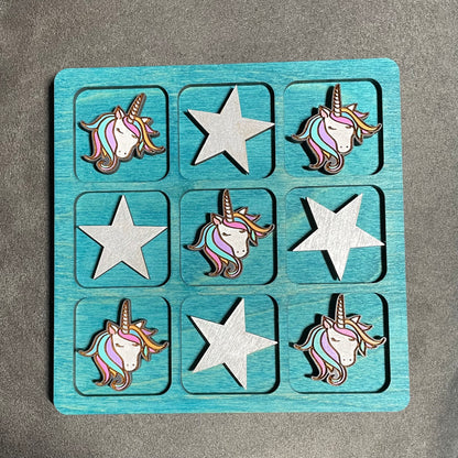 Stars and Unicorns Tic Tac Toe Game