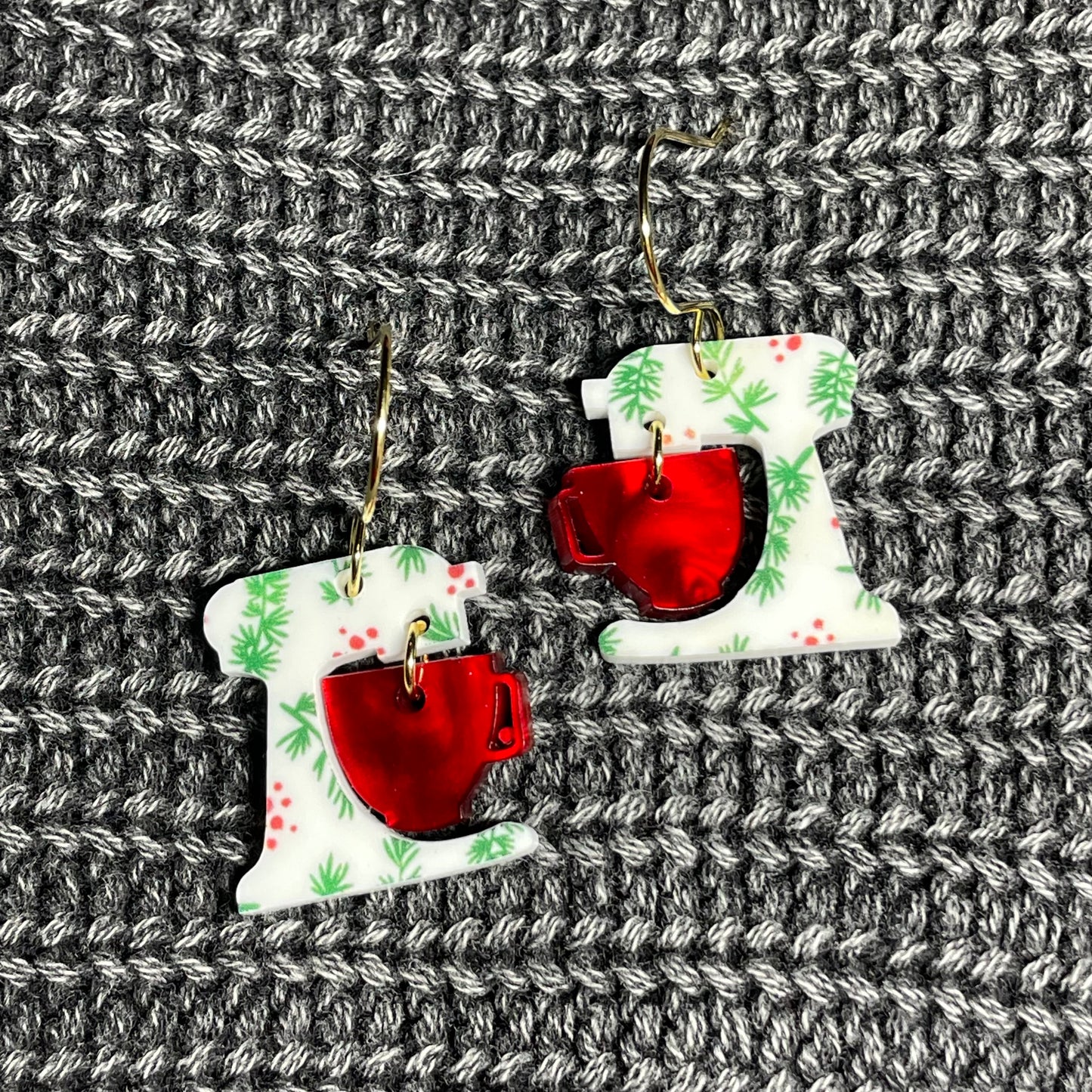 KitchenAid Mixer Acrylic Drop Dangle Earrings
