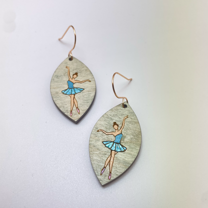 Ballerina Stretch Drop Dangle Earrings