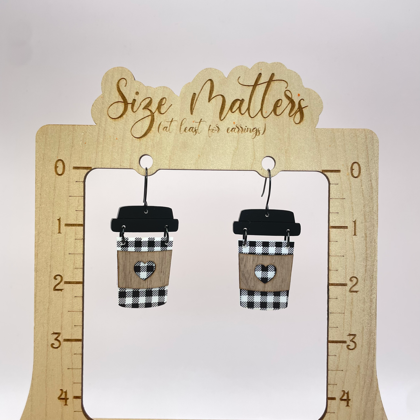 Coffee Lovers Delight Drop Dangle Earrings