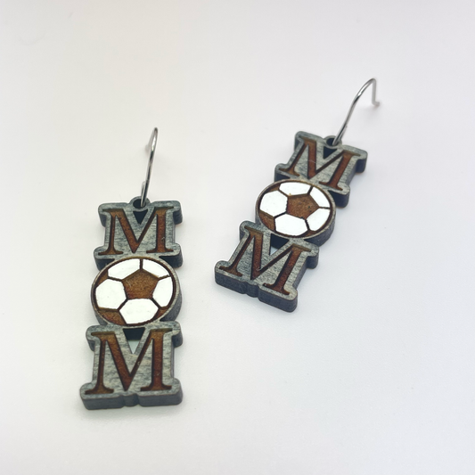 Soccer MOM Drop Dangle Earrings