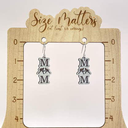 Wrestling MOM Drop Dangle Earrings