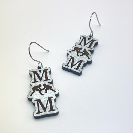 Wrestling MOM Drop Dangle Earrings