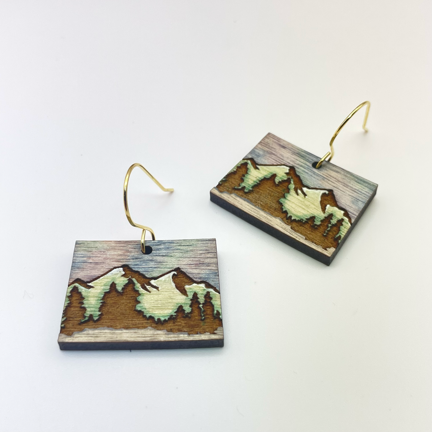 Wyoming Mountains Drop Dangle Earring