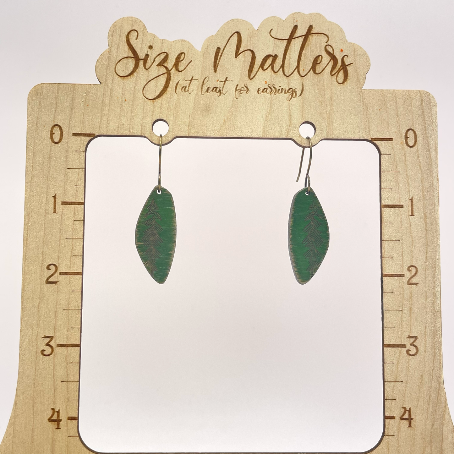 Pine Branch Petal Shape Drop Dangle Earring